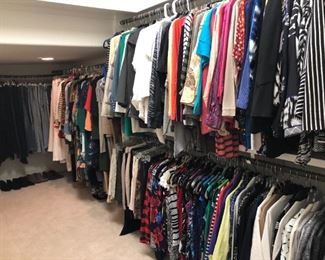FABULOUS collection of ladies apparel, size 4-8, by Johnny Was, Michael Kors, Flax, Calvin Klein, Soft Surroundings, Tahari, J. Crew, Eileen Fisher, Chico's, Dana Buchman, Carol Little, Maggie London, Daily Ritual, Coldwater Creek, Garnet Hill and more