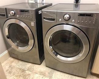 LG True Steam electric washer and dryer