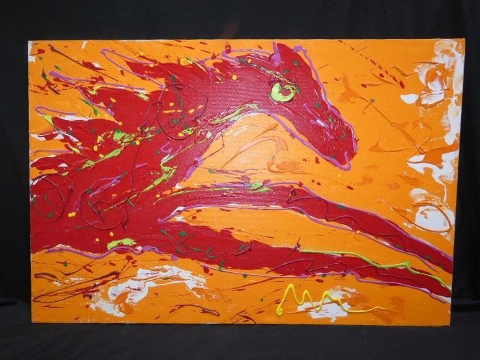Marsha Matthews Oil / Acrylic Painting of Horse On Canvas.
36" x 24"
UPS STORE PACKING & SHIPPING