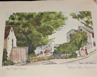 William McK.Spierer, The Picket Fence
13" x 10.75"
