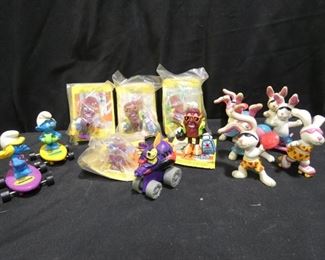 Collectibles - California Raisins & More!
Description 	
- 4 California Raisins in the original packaging
-7 Beach Bunnies 1989 - Applause
-1 each Smurf and Smurfette on Skateboards
-1 Hanna-Barbera Dick Dastardly and Muttley in their Flying Machine
SHIPPING AVAILABLE