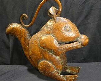 Metal Squirrel Watering Can