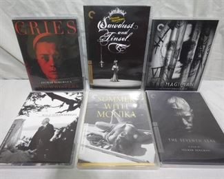 6 Ingmar Bergman Criterion Collection Films. Rare Criterion Collection DVDs & Blurays came from a long time film collector. Discs and Cases are all in good condition.
- Sawdust & Tinsel DVD
- Wild Strawberries Blu-ray
- The 7th Seal Blu-ray
- The Magician Blu-ray
- Cries Blu-ray
- Summer with Monica Blu-ray