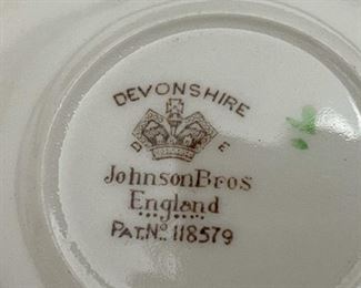 Johnson Bros England Devonshire China Set