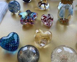 Murano Style Glass Paperweights