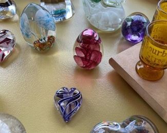 Murano Style Glass Paperweights