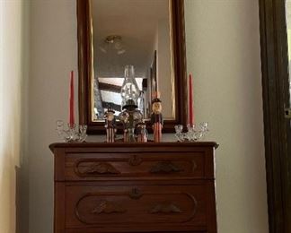 Antique Side Table with Acorn Pulls