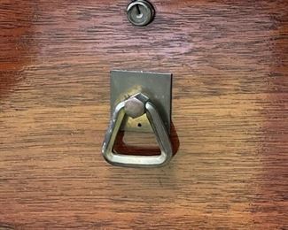 Vintage Desk with Brass Pulls