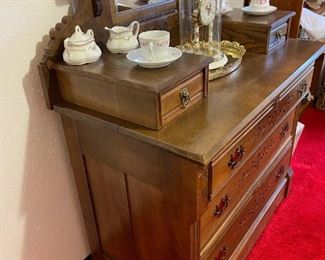 Antique EASTLAKE Dresser with Mirror