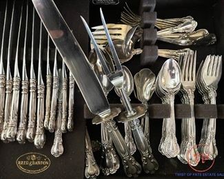 GORHAM Sterling Silver Flatware Set - Chantilly Pattern
