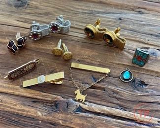 Large Collection of Tie Bars and Cufflinks