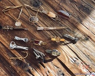 Large Collection of Tie Bars and Cufflinks