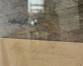 Signed Etching "For Fifty Years" by WALTER DENDY SADLER