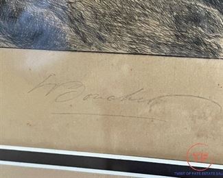 Signed Etching "For Fifty Years" by WALTER DENDY SADLER