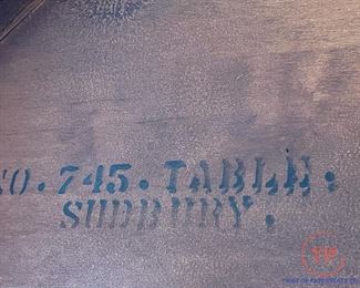 Sudbury Drop Leaf Table with Ladder Back Cane Bottom Chairs