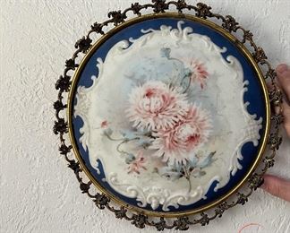 RARE Large WAVE CREST WARE Oval Wall Plaque 