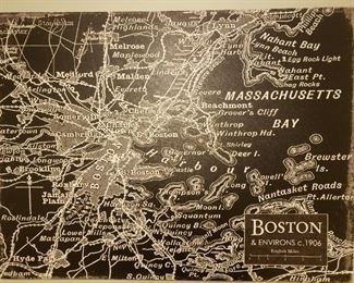 Boston Map Canvas