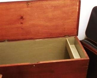 1860 BLANKET BOX WITH "TILL" 