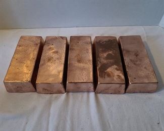 50 pounds copper bars $450
