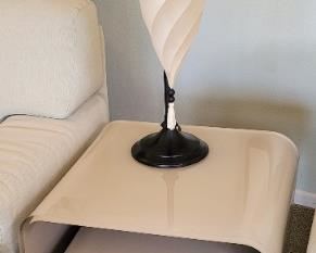 Glass contemporary side tables