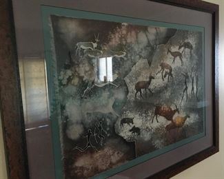 Lots of African themed art for sale.