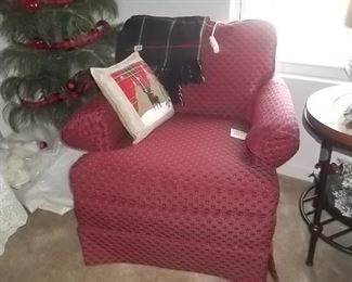 smaller scale upholstered chair