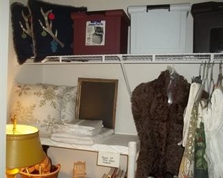 home décor and ladies fur jacket/cape
