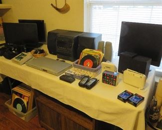 Vintage electronics, records