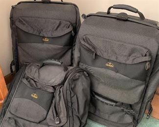 Samsonite wheeled luggage and backpack