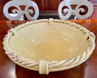 Item 11:  Heavy Braided Bowl (Made in Italy) - 20.5" x 6": 
$75