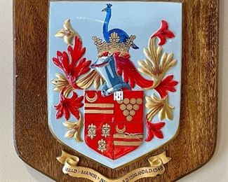 Item 28:  Harcourt for the Manor of Bingley Coat of Arms - 10" x 12": $35