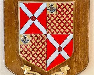 Item 31:  Barony (Great Britain) Coat of Arms - 9.75" x 12": $35