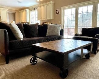 Item 1:  Industrial Coffee Table - 52"l x 31.75"w x 17.5"h:  $425 