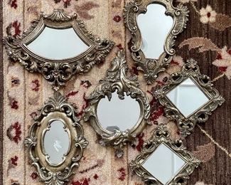Item 45:  Lot of 6 Decorative Mirrors:  $28