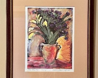 Item 61:  "Terra Cotta Vase" by Michelle Kennedy (Kennedy Studios) 642/1500 - 20" x 16": $245
