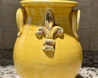 Item 76:  Fleur Dis Lis Utensil Holder - 5.25" x 8":  $24