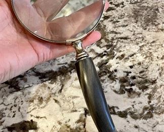 Item 94:  Magnifying Glass with Horn Handle - 10.25":  $24