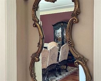 Item 112:  Ornate Gilt Mirror - 30" x 48":  $345