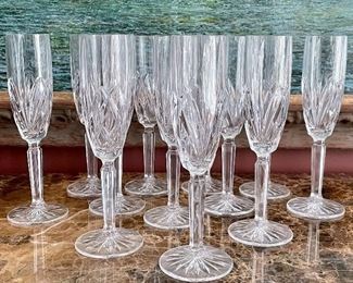 Item 133:  (12) Waterford for Marquis Champagne Glasses - 9": $125
