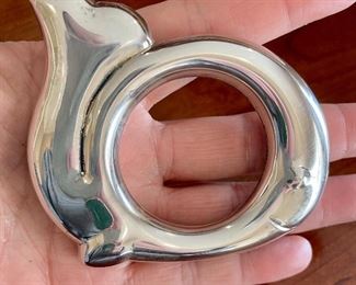 Item 138:  Tiffany & Co. Baby Whale Rattle - 3" x 2.75":  $115