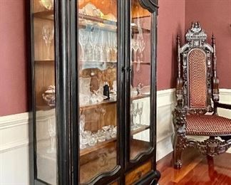 Item 145:  Horchow Lighted China Cabinet - 48"l x 15"w x 82.5"h:  $850