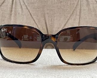 Item 166:  Women's Ray-Ban Sunglasses (non-polarized) (Brown): $100