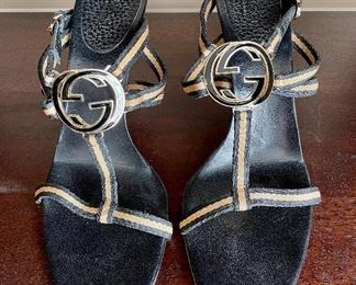 Item 174:  Gucci Shoes with Logo (size 9.5):  $65