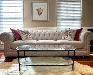 Item 189:  Spectra Home Sofa (Finn) - 104"l x 26"w x 28"h:  $1200