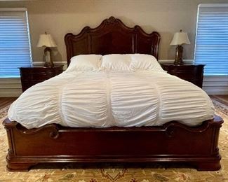 Item 198:  King Bed (Boxspring and Mattress Not Included):  $675