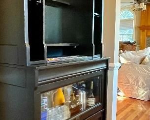 Item 209:  Pottery Barn Bar - 38"l x 18.25"w x 73.5"h:  $450