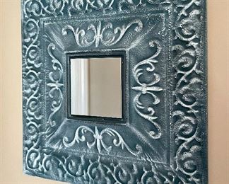 Item 237:  Tin Ceiling Tile Mirror - 18" x 18":  $24