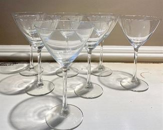 Item 257:  (7) Martini Glasses:  $14