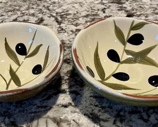 Item 290:  Set of two glazed pottery bowls: $14
