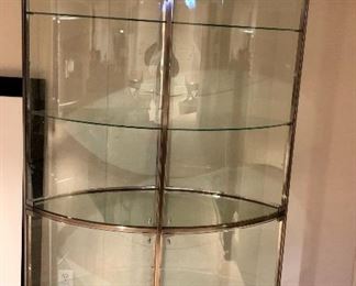 Item 296:  DIA Designs (Design Institute of America) Modern Glass Display Case - 46" x 78.5": $895